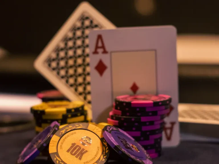 Playing cards and chips illustrating card game formats